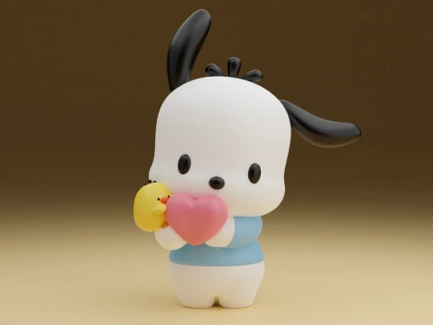 Pochacco sanrio valentine 3D Print Model