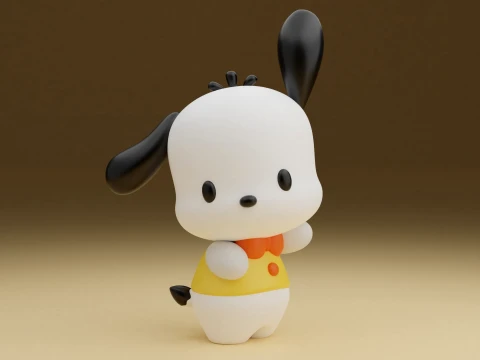 Pochacco sanrio 3Dプリントモデル