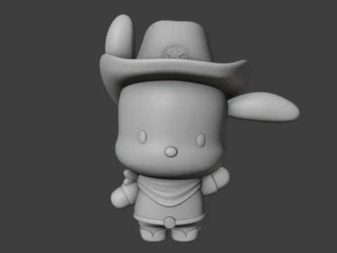Pochacco sanrio cowboy 3D Print Model