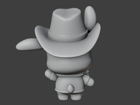 Pochacco sanrio cowboy 3D Print Model