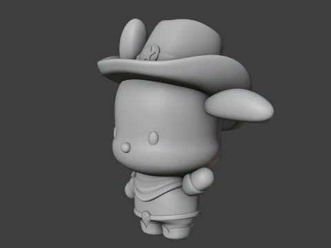 Pochacco sanrio cowboy 3D Print Model