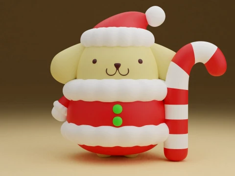 Pompompurin sanrio christmas 3D Print Model