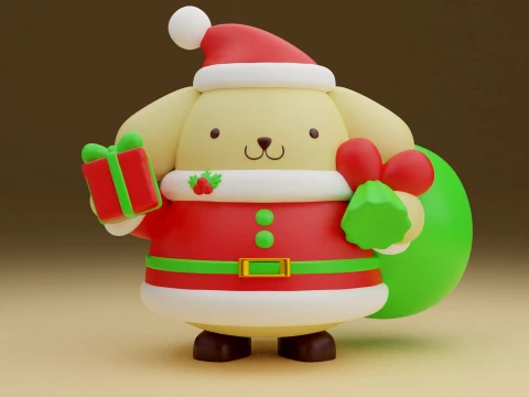 Pompompurin sanrio christmas 3D Print Model
