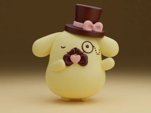 Pompompurin sanrio 3D Print Model