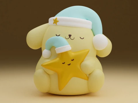Pompompurin sanrio 3D Print Model