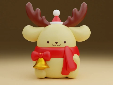 Pompompurin sanrio christmas 3D Print Model