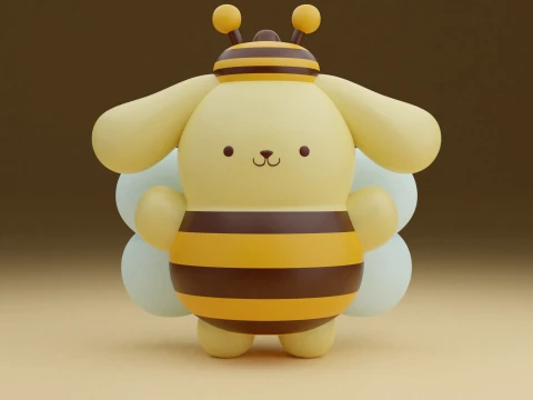 Pompompurin sanrio bee 3D Print Model