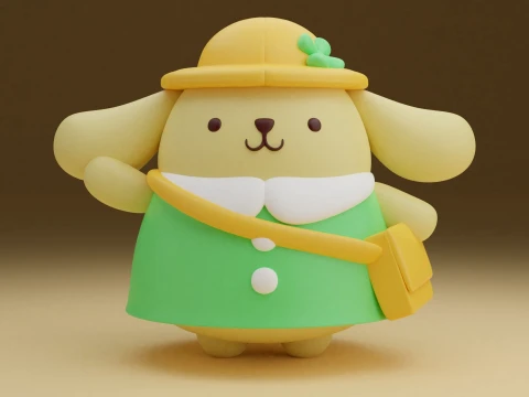 Pompompurin sanrio 3D Print Model
