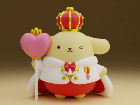 Pompompurin sanrio 3D Print Model