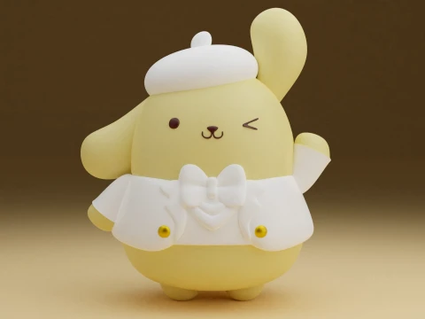 Pompompurin sanrio 3D Baskı Modeli