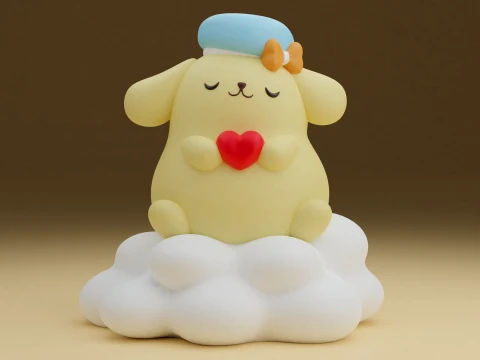 Pompompurin sanrio valentine 3D Print Model
