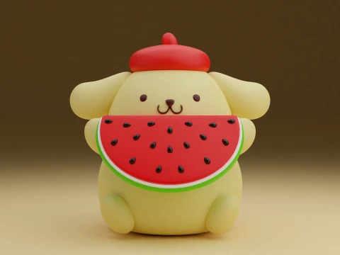 Pompompurin sanrio 3D Print Model