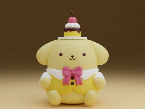 Pompompurin sanrio 3D Print Model