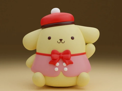 Pompompurin sanrio 3D Print Model