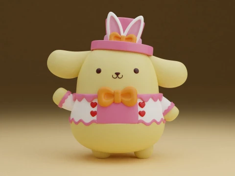 Pompompurin sanrio Modelo de impresión 3D