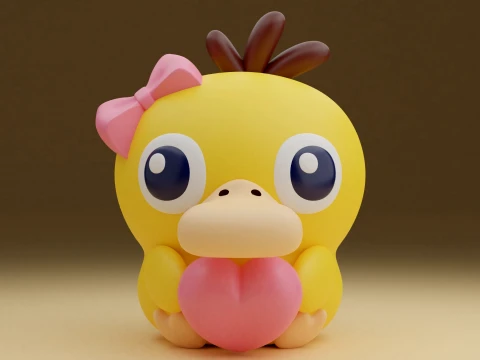ポケモン サイアヒル バレンタイン 3Dプリントモデル
