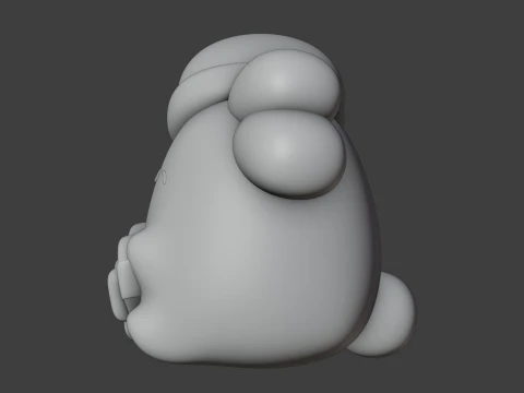 Christmas rabbit 3D Print Model