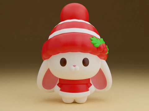 Coelho de natal Modelo de Impressão 3D