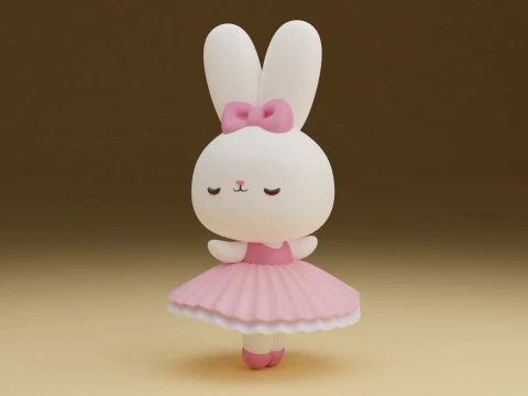 Lapin Modèles 3D en vedette