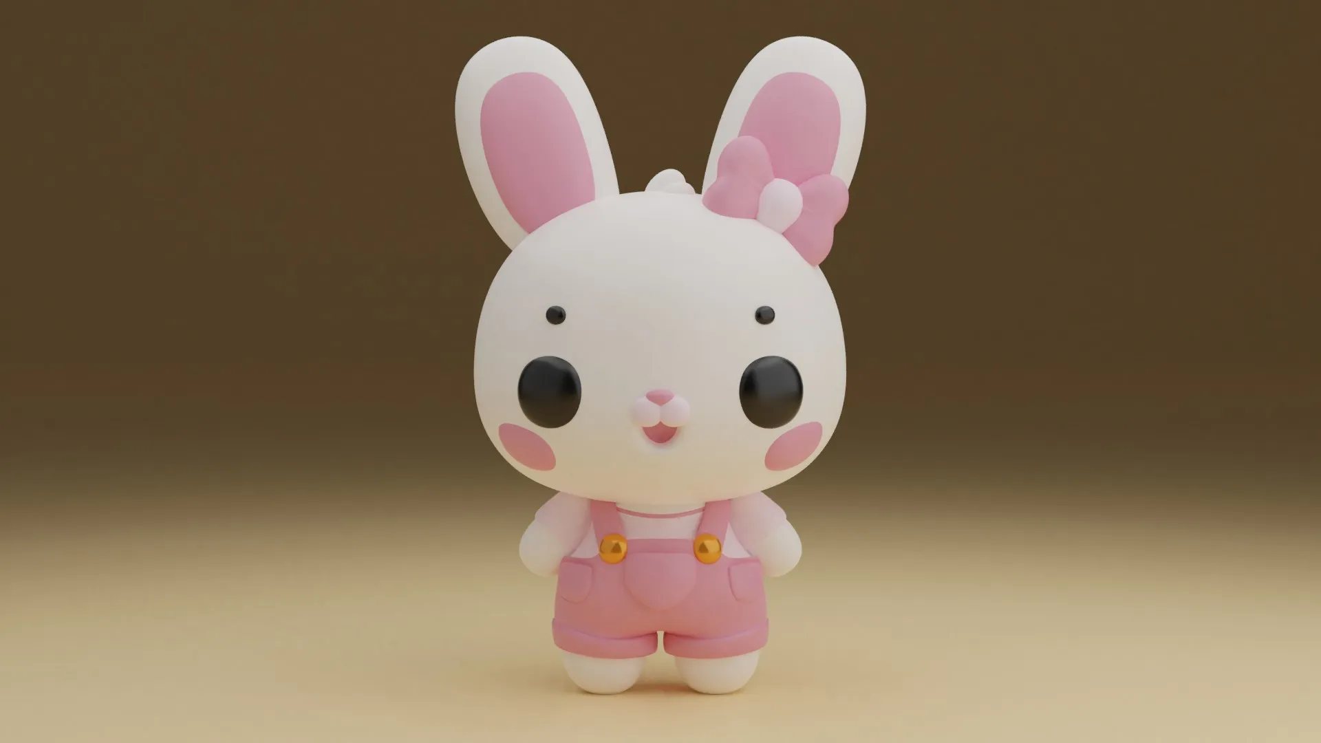 Rabbit 3D Print Model .c4d .max .obj .3ds .fbx .stl .blend 