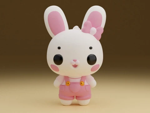 Tavşan 3D Baskı Modeli