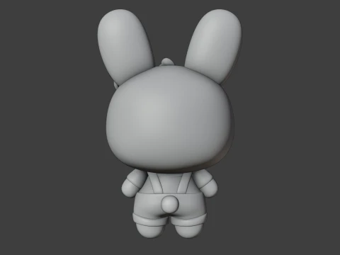 Rabbit 3D Print Model