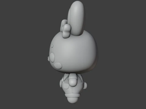 Rabbit 3D Print Model