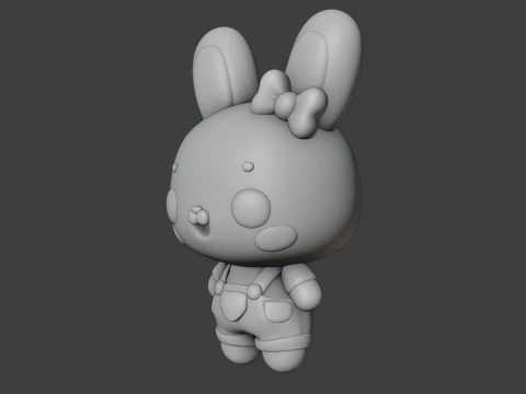 Rabbit 3D Print Model