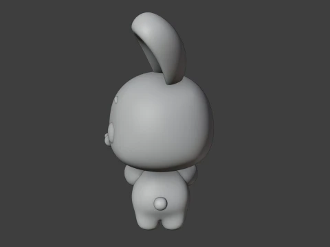 Valentine rabbit 3D Print Model