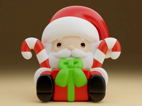 Kerstman kerst 3D printmodel