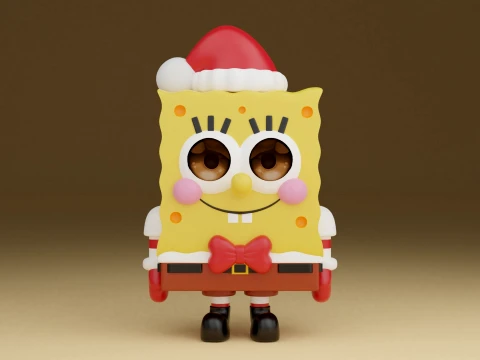 Spongebob christmas 3D Print Model