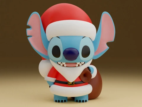 Stitch christmas 3D Print Model