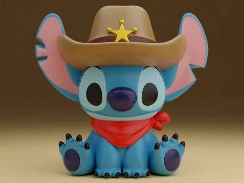 Cowboy stitch 3D Print Model
