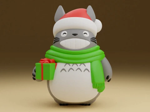 Totoro christmas 3D Print Model