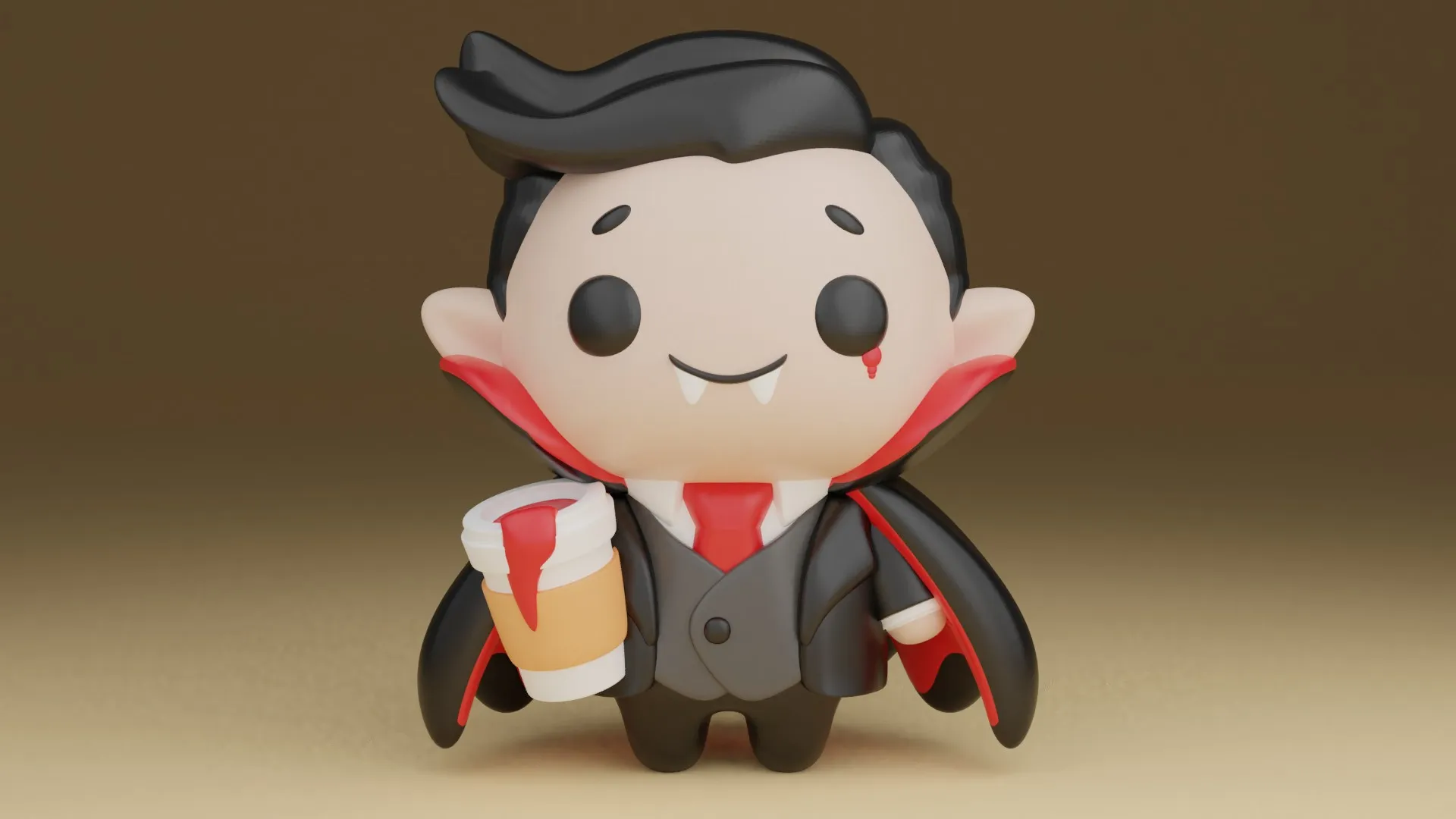 Vampire 3D Print Model .c4d .max .obj .3ds .fbx .stl .blend 
