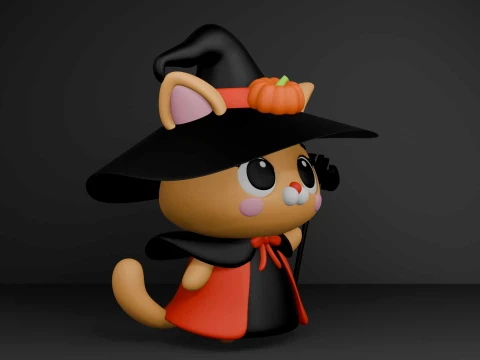 Halloween cat 3D Print Model
