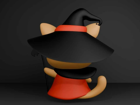 Halloween cat 3D Print Model
