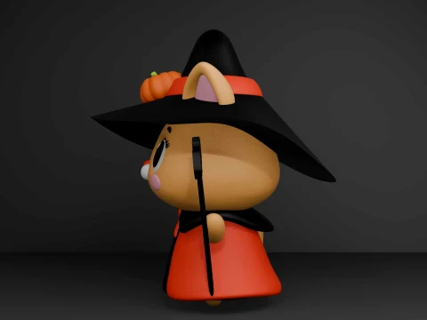 Halloween cat 3D Print Model