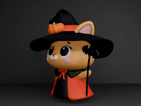 Halloween cat 3D Print Model