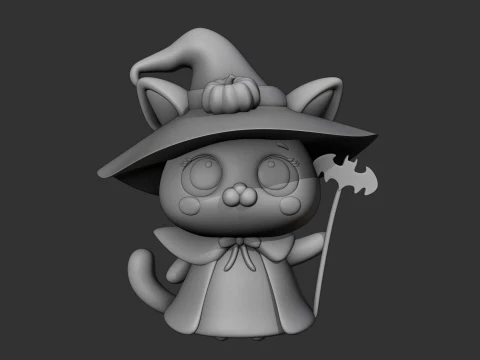Halloween cat 3D Print Model