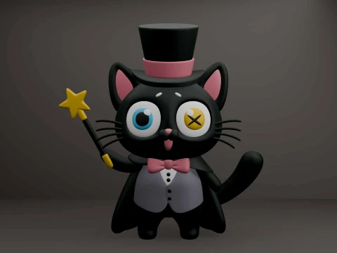 Halloween cat 3D Print Model