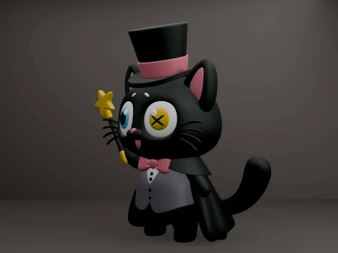 Halloween cat 3D Print Model