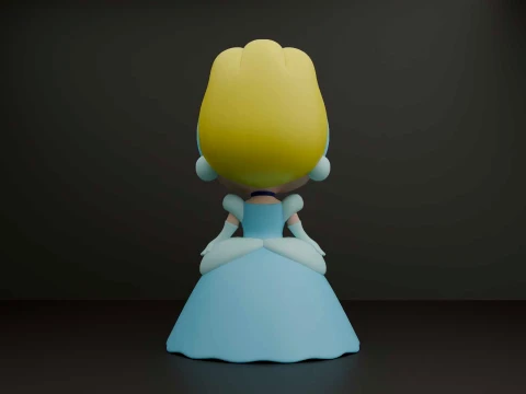Princess cinderella 3D Print Model