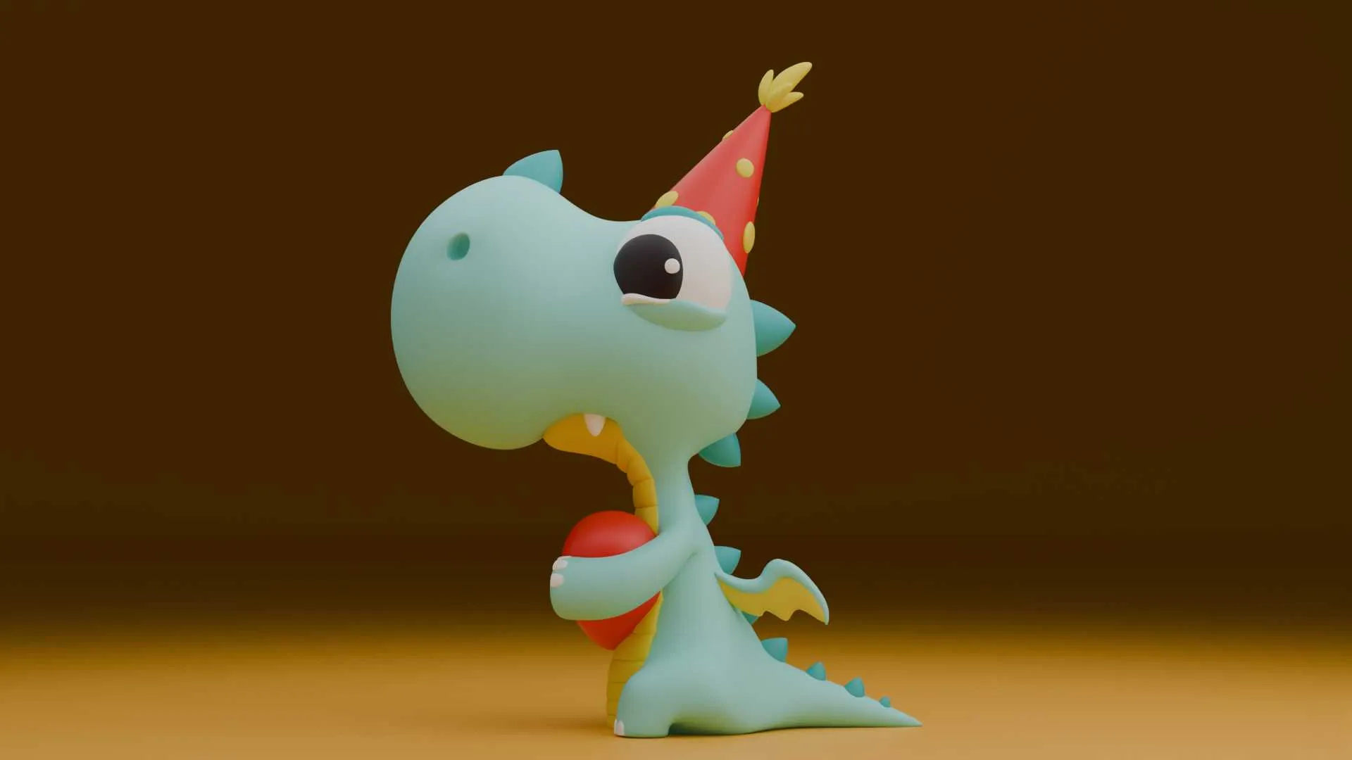 Dino varentine 3D Print Model .c4d .max .obj .3ds .fbx .stl .blend 