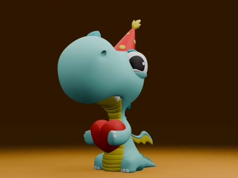 Dino varentine 3D Print Model