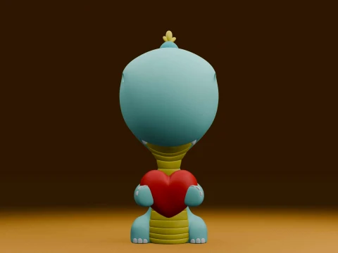 Dino varentine 3D Print Model