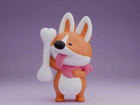 Cane Modello di stampa 3D