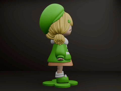 Chibi girl 3D Print Model
