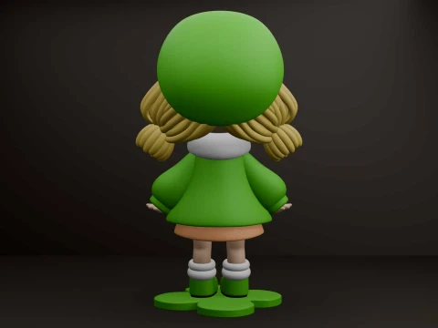 Chibi girl 3D Print Model