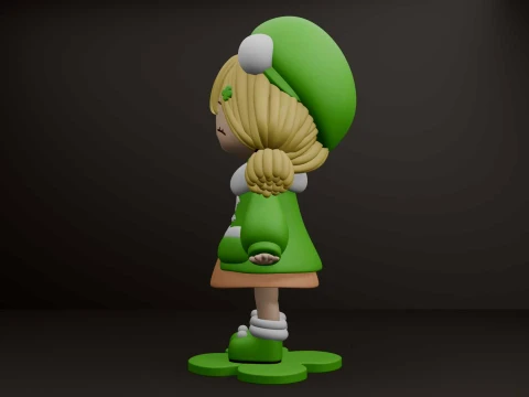 Chibi girl 3D Print Model